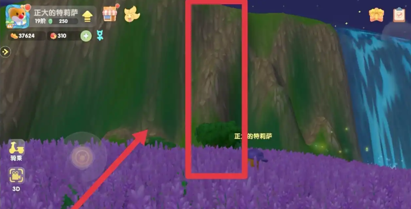 摩尔庄园浆果丛林瀑布怎么上去