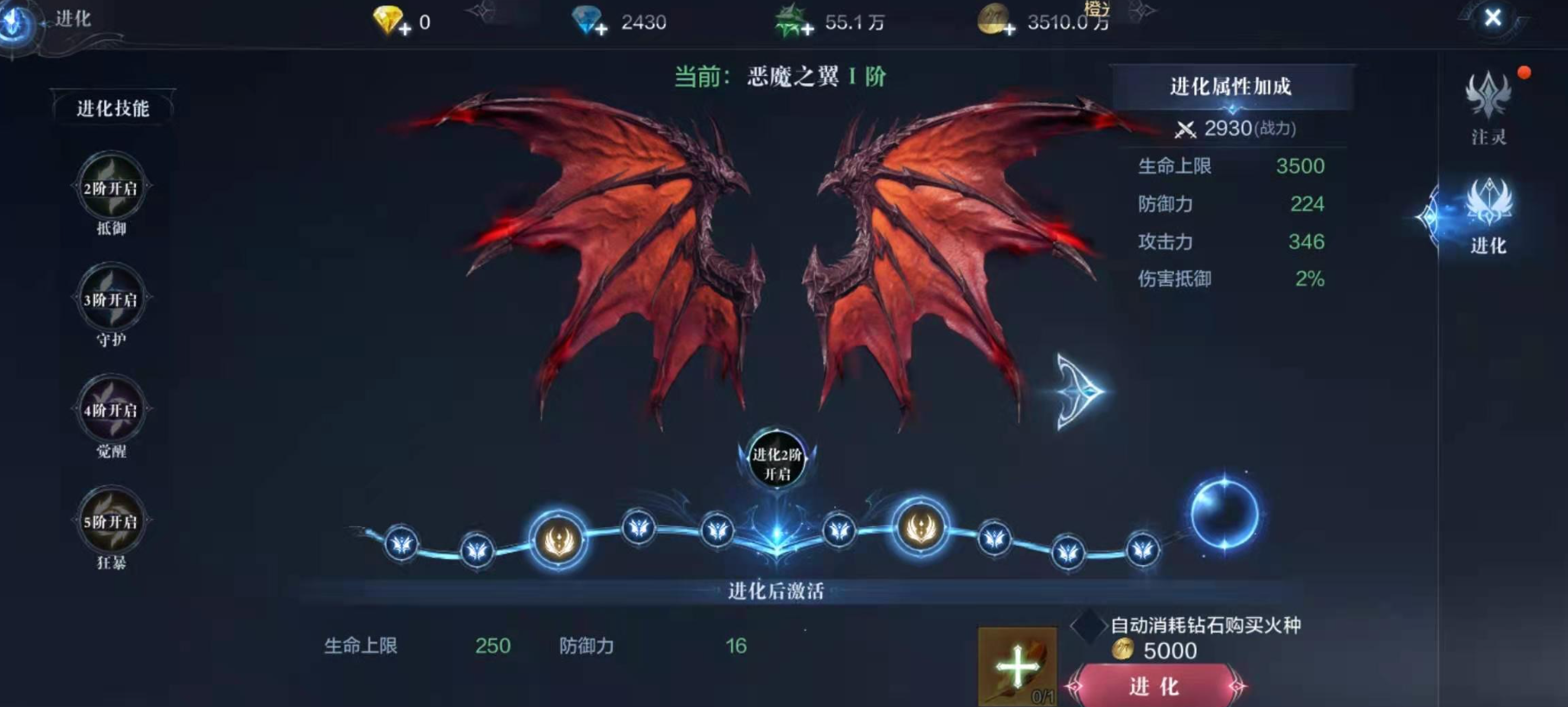 全民奇迹2剑士翅膀用什么翎羽