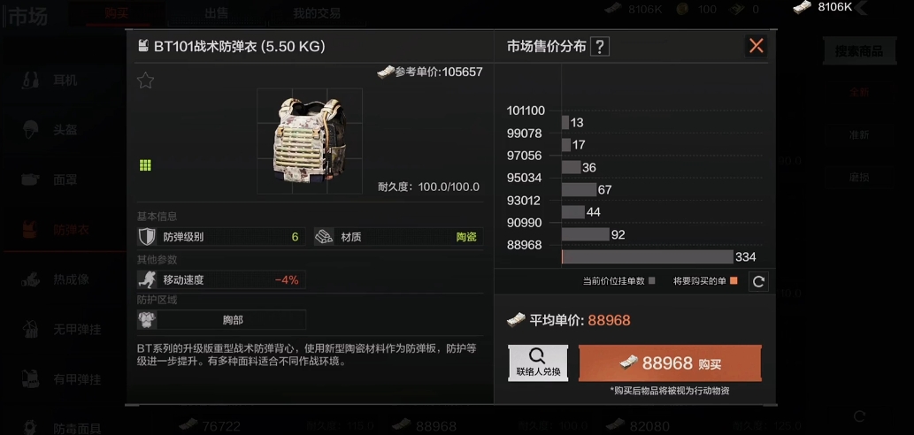 暗区突围弹挂甲和防弹衣哪个好