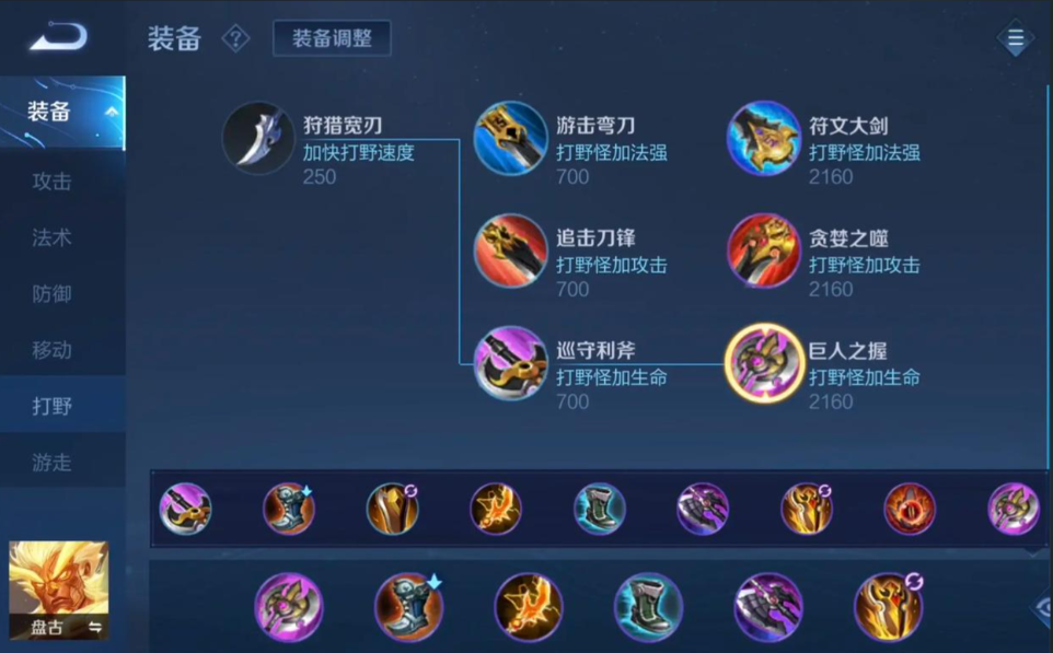 王者荣耀盘古打野思路和出装是什么