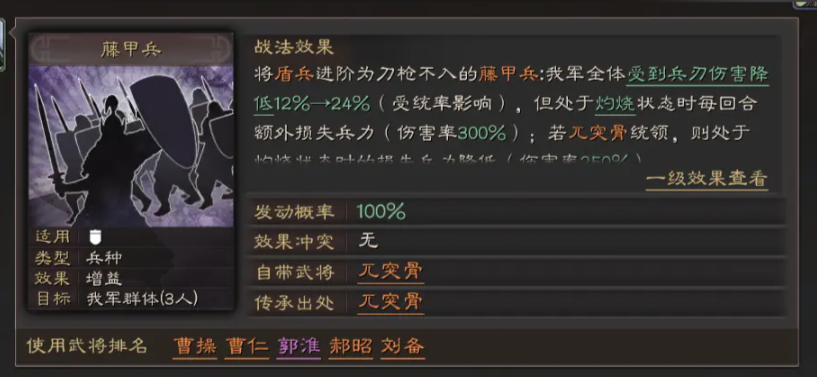 三国志战略版气凌三军怎么样