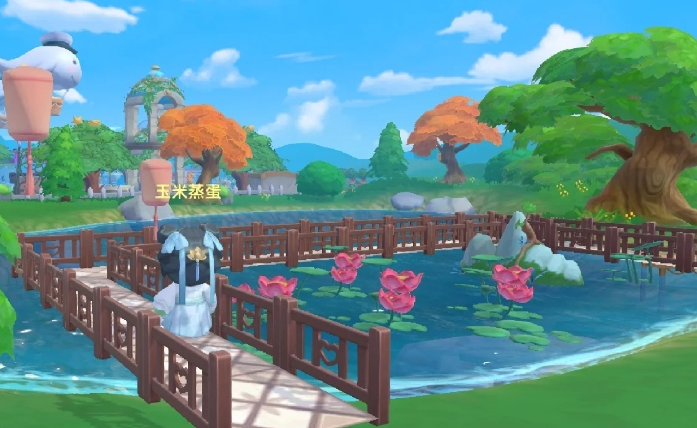 摩尔庄园怎么得水上的叶子