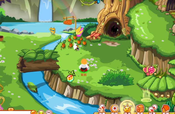 摩尔庄园怎么抓白兔