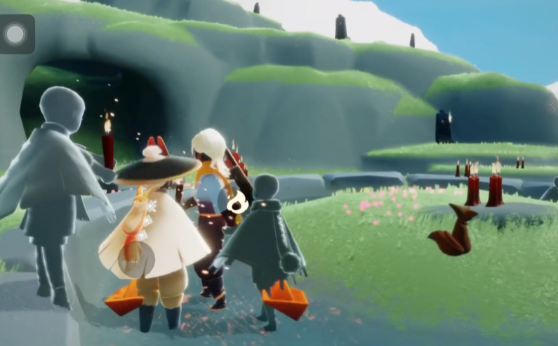 光遇如何在小黑身上打转