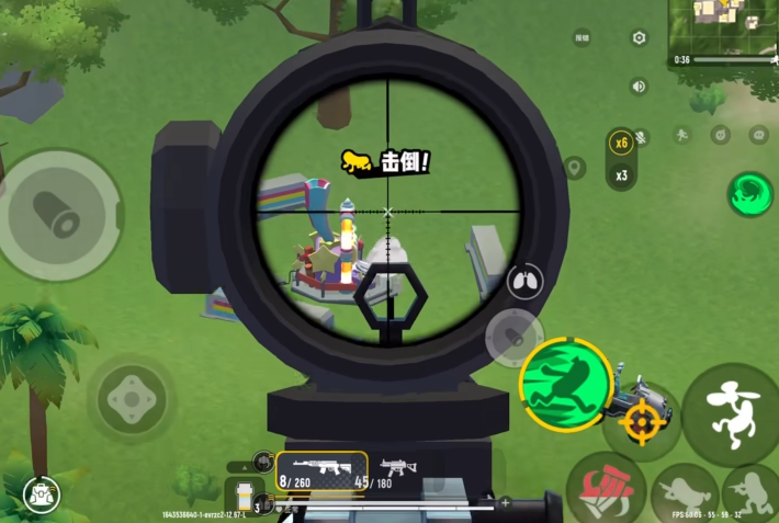 香肠派对六倍镜样子是如何变小的