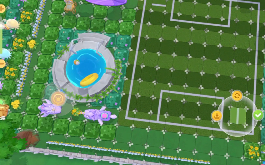 摩尔庄园足球场草坪怎么铺