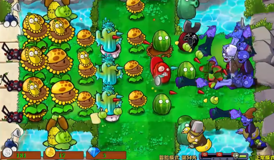 植物大战僵尸54怎么过 植物大战僵尸54怎么过