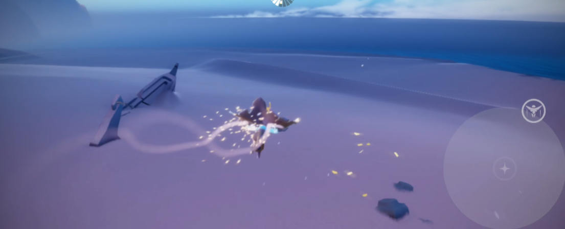 光遇怎么滑翔冲刺落地