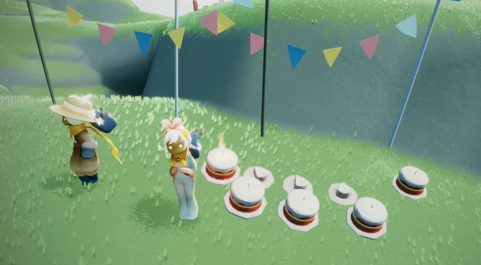 光遇怎么摆出双层大蛋糕