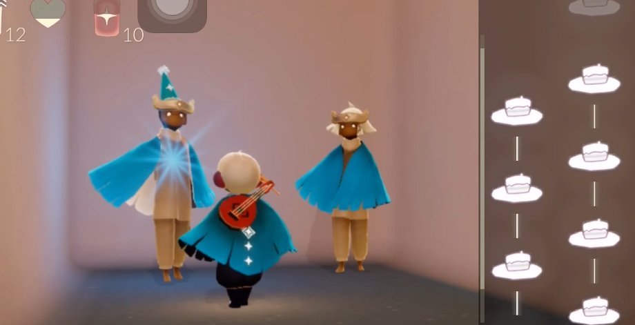 光遇怎么摆出双层大蛋糕