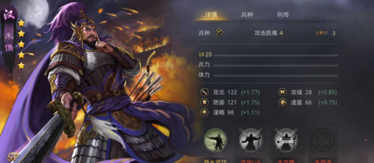 率土之滨朱儁怎么搭配