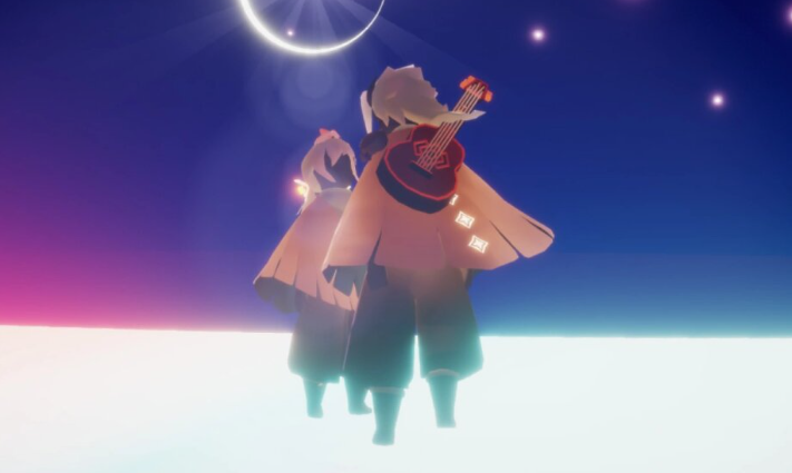 光遇彩虹桥魔法怎么站上去