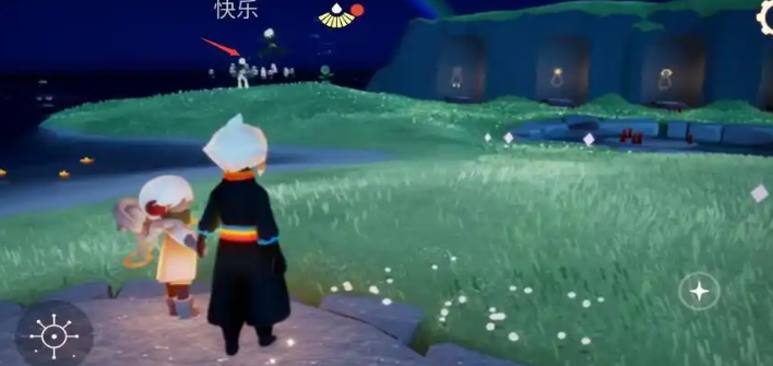 光遇彩虹桥魔法怎么站上去