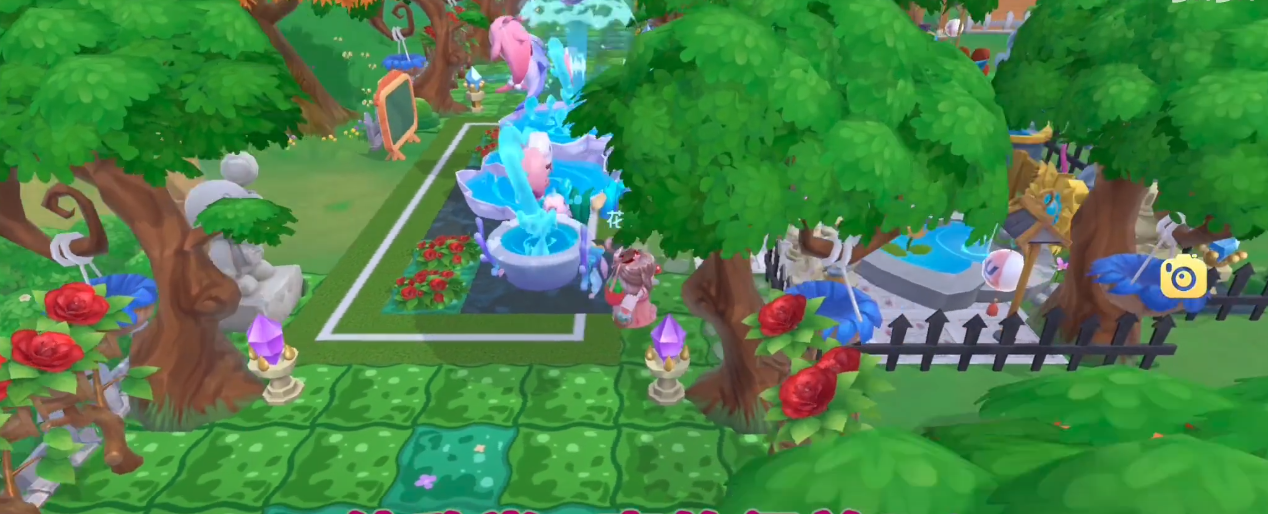 摩尔庄园花上面粉色海豚怎么装修