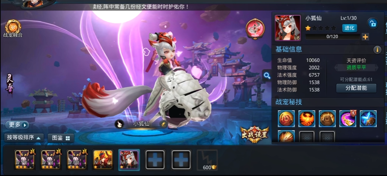 乱斗西游2战宠怎么加点