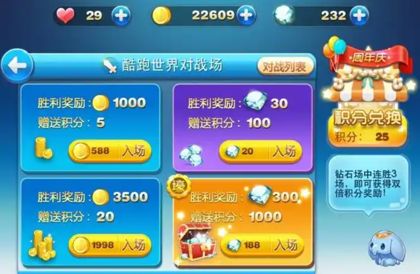 天天酷跑积分怎么得