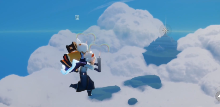 光遇里背背飞怎么飞