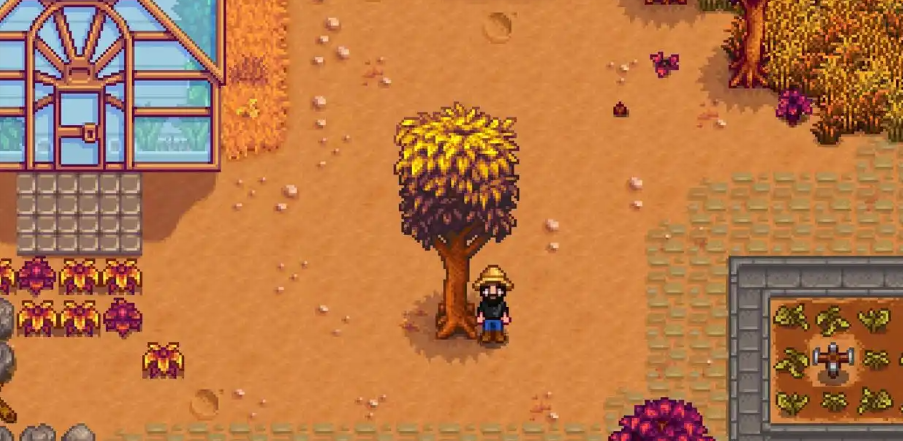 星露谷物语桃花心木怎么产树液