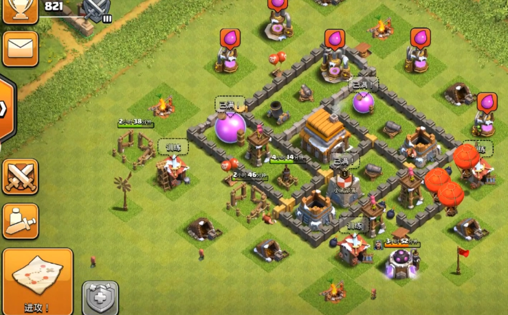 部落冲突初建部落怎么升级