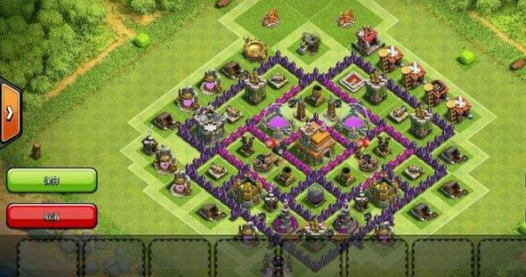 部落冲突七本怎样布局