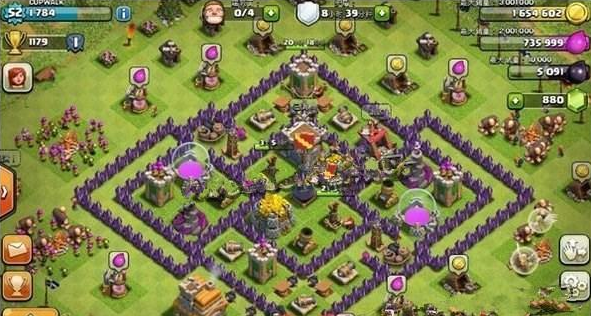 部落冲突七本怎样布局