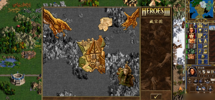 英雄无敌5怎么看藏宝图位置