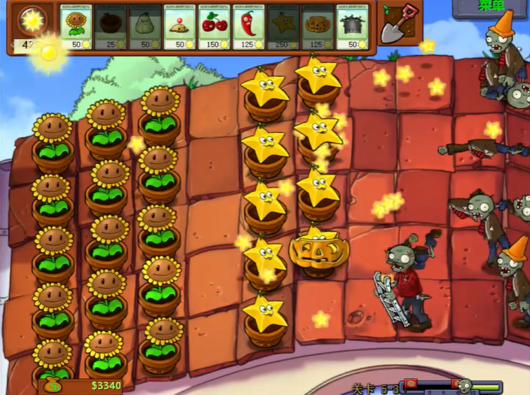 植物大战僵尸95版5-3怎么过关 植物大战僵尸95版5-3怎么过关